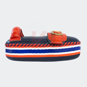 Coussinets de Muay Thai en cuir de vachette de qualité supérieure, personnalisés, incurvés, pour la boxe, coussinets de frappe, équipement d'entraînement durable, vente en gros - Product Image 5