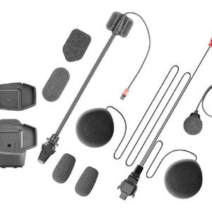Kit de Audio para Casco Cellularline U-COM 8R, Sistema de Comunicación para Motocicleta HD de 40 mm con Intercomunicador Claro - Product Image 1