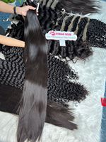 Cheveux bruts vietnamiens-Cheveux humains vierges-Super Double Drawn-os droit-Cheveux miroir
