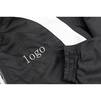 Chándal cortavientos personalizado con cremallera completa para hombre con tela ligera diseñado para correr, entrenamiento, ropa de gimnasia cómoda