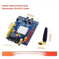 Bouclier de carte de développement de Module de communication sans fil GSM GPRS quadri-bande compatible avec SIM900 pour la transmission de données d'appel SMS