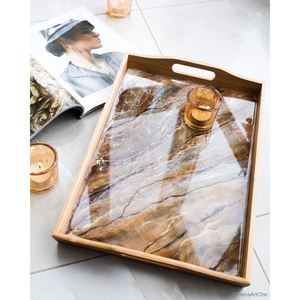 Bandeja de servicio de resina de diseño de lujo comestible de una sola pieza con forma y tamaño personalizados a un precio muy económico - Product Image 4