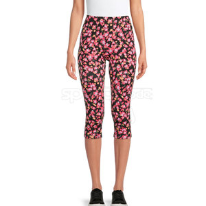 Wholesale Price High Waist Breathable Knitted Crop Leggings <b>Comfortable</b> Fitness Training Sale - Product Image 2