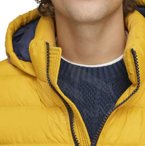 Chaqueta acolchada de lona unisex de alta calidad con cuello levantado estilo de invierno con capucha precio bajo MOQ hecho en Pakistán - Product Image 6