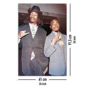 Snoop Dogg and Tupac Wall <b>Poster</b> Black <b>Frame</b> Paper Material - Product Image 4