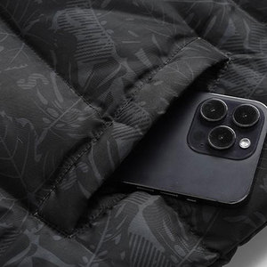 Designer Men's Winter Puffer <b>Jacket</b> with Hood <b>Canvas</b> and Down Padding - Product Image 5