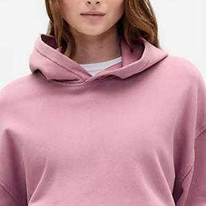 Sudadera con Capucha para Mujer, Mangas Largas, Diseño Recortado con Logotipo Personalizado para Compradores al por Mayor, Bolsillos Tipo Canguro, Diseño Económico con Capucha - Product Image 2