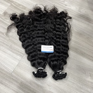 Extensions de cheveux à la kératine bouclée à la vapeur, prix de gros personnalisé - Product Image 3