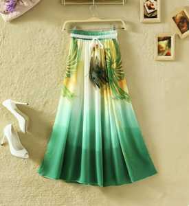 กระโปรงทรงเอแนววินเทจสำหรับผู้หญิงดีไซน์รูปสัตว์แสนสนุกกันรอยยับและลูกปัด - Product Image 4