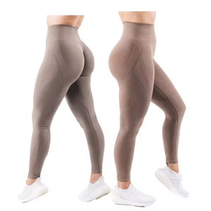 Ropa informal, pantalones de Yoga con tinte de corbata, mallas deportivas para mujer, mallas push up de cintura alta sin costuras para mujer, ropa de gimnasio para entrenamiento físico - Product Image 4