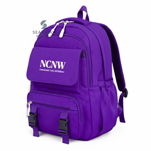 NCNW Sorority Backpack Stylish Bookbag Durable Cordura Rucksack Fashion Student Backpack Outdoor Hiking Daypack - Product Image 2