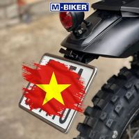 Soporte de Matrícula Plegable Bidireccional Yamaha PG1 con Espejo y Señal de Giro, Construcción de Acero de Alta Gama, Instalación sin Perforación