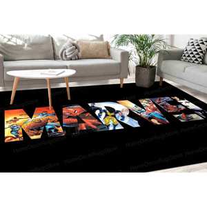 Tapis imprimé Marvel Captain America - Décoration personnalisée pour chambre d'enfant, tapis gobelin - Product Image 2