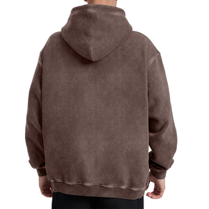 Sweat à capuche d'hiver brodé délavé à l'acide pour hommes, vente en gros, design personnalisé, sweats à capuche délavés à l'acide avec toutes les tailles disponibles - Product Image 2