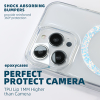 Shenzhen Offre Spéciale Fabrication Spécial Shinning Glitter Magnétique PC TPU Mobile Phone Case pour Iphone 15 14 pro max
