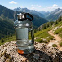 Pichet de sport de grande capacité 2L d'usine avec poignée antidérapante étanche facile à transporter bouteille d'eau pour salle de sport sports de plein air pique-niques