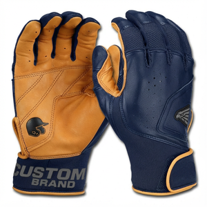 Gants de frappe de baseball personnalisés avec logo, vente en gros, paume en cuir, motif hexagonal, absorption des chocs supérieure, gants de frappe de softball - Product Image 5