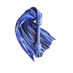 JEXMOO - Látigos de Cuero Hechos a Mano Personalizados, Color Azul y Negro, Nuevo, Equipo de Bondage para Adultos, Látigos Estándar Internacional con Bolsa - Product Image 4