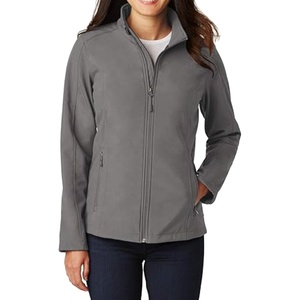 Transpirable al aire libre mujeres de alta calidad bordado diseñar su propio logotipo personalizado texto costura suave Shell chaqueta mujeres 2026 - Product Image 3