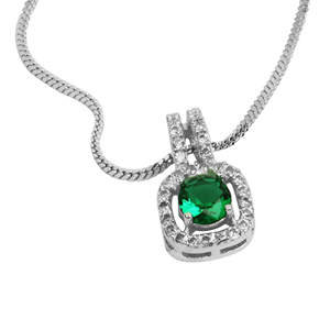 Collier pendentif en argent indien de haute qualité pour le mariage des femmes AD CZ laiton plaqué or Style ethnique Imitation perle Zircon principal - Product Image 6