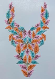 Patchs de cou brodés personnalisés de haute qualité à coudre Vêtements élégants Motifs d'appliques décoratives pour robes Blouses-100% - Product Image 2