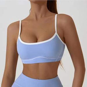 Style simple femme sport soutien-gorge Gym Yoga haut court séchage rapide Fitness sous-vêtements dos nu entraînement gilet course vêtements de sport - Product Image 5