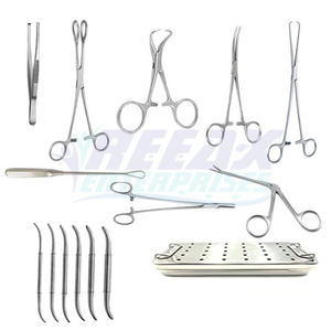 ชุดเครื่องมือขูดและขยายปากมดลูกแบบใช้ซ้ำได้ ผลิตจากสแตนเลสคุณภาพสูง ได้รับการรับรองมาตรฐาน CE สำหรับการผ่าตัดทางนรีเวช จากบริษัท REEAX ENTERPRISES - Product Image 1