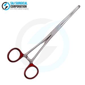 Pince à éponge manuelle Rampley Mâchoires dentelées en acier inoxydable certifiée CE pour une manipulation sûre des écouvillons antiseptiques Généralités - Product Image 6