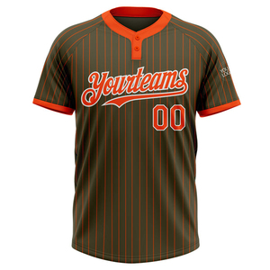 Pinstripe Baseball Jersey Personalized Team <b>Name</b> Number Stitching Breathable Polyester Softball Team Wear Uniform Custom Color - Product Image 5