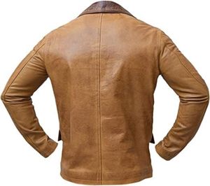 Chaqueta básica de piel para hombre al por mayor calidad original diseño único transpirable y de talla grande para invierno - Product Image 3