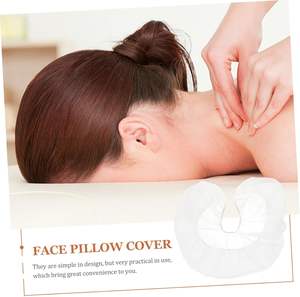 ผ้าคลุมหน้าที่พักแบบใช้แล้วทิ้งนวดแบบไม่ทอรูปตัวยูสำหรับสปาคลับอาบน้ำ100ชิ้น - Product Image 6