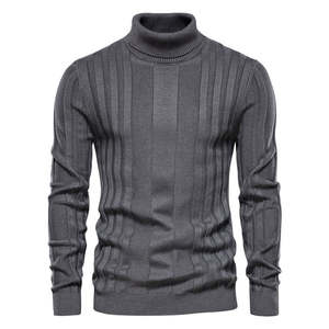 Pull à col roulé pour hommes Smart Fit pull chaud mode hiver doux Slim Fit décontracté à manches longues tendance respirant - Product Image 2
