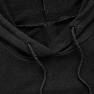 Pull à capuche en coton pour femme Logo personnalisé CropTop Streetwear Sweat brodé anti-rides et respirant - Product Image 3