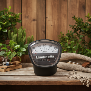 มาตรวัดความเร็ว 140 กม. ใหม่สำหรับรถมอเตอร์ไซค์ Lambretta GP DL200 วัสดุพลาสติกทนทาน - Product Image 3