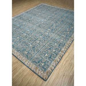 Alfombra de Lana Azul Erbe Anudada a Mano con Patrón de Medallón para Decoración de Sala de Estar o Pasillo, Tamaño Grande - Alfombras Jaipur ZA - Product Image 2