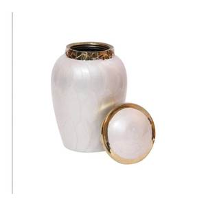 Hot Selling Design & Crafted Human Cremation Urns <b>Funeral</b> Urn For Human White Aluminum Urn Cremation Manufacturer From India - Product Image 2