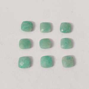 <span class=keywords><strong>Amazzonite</strong></span> naturale 10x10mm cuscino briolette 3.8 cts pietra preziosa sciolta <span class=keywords><strong>amazzonite</strong></span> <span class=keywords><strong>verde</strong></span> per la creazione di gioielli - Product Image 3