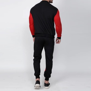 Quantité en vrac plaine teint hommes survêtements avec contraste de couleurs 100% coton tissu fait survêtement pour hommes en gros personnalisé - Product Image 2