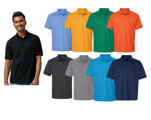 100% algodón manga corta para Polo camisa de hombre sólido superior Casual Fit Turn-Down tela de punto de gran tamaño personalizado ODM razonable - Product Image 1