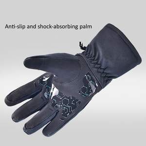 Gants de moto d'hiver, écran tactile, imperméables, antidérapants, thermiques, isolés, en cuir, cyclisme, anti-chute, coque rigide - Product Image 5