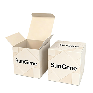 Boîte à parfum personnalisée en papier texturé de luxe avec finition UV, recyclable, fermeture magnétique, poignée en ruban pour cosmétiques - Product Image 1