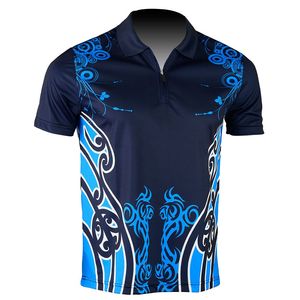 Polo de Paintball personalizado para hombre Polo de poliéster de secado rápido que absorbe la humedad ligero con impresión de logotipo para clubes de equipos - Product Image 3