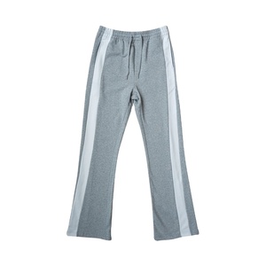 Nouveau design de pantalon évasé à rayures personnalisées en coton respirant avec cordon de serrage Streetwear pantalon de survêtement évasé pour hommes - Product Image 1