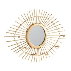 Trend Selling Iron Mirror Art Irregular Circular Living Room <b>Metal</b> <b>Frame</b> Wall Mirror Decor Christmas Vintage Luxury Space Casual - Product Image 3