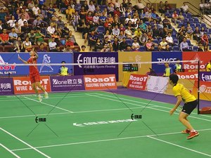 Revêtement <span class=keywords><strong>de</strong></span> sol PVC pour terrain <span class=keywords><strong>de</strong></span> <span class=keywords><strong>badminton</strong></span> intérieur BWF, texture sable cristallin, pour stades professionnels et centres d'entraînement (Série Championnat) - Product Image 5