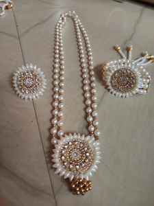 Collier élégant classique géométrique perlé avec chaîne en corde, bijoux de mariage unisexe, vente en gros pour détaillants - Product Image 5