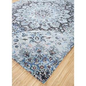 Alfombras de Lana y Seda de Bambú Anudadas a Mano, Color Azul del Extremo Oriente, con Patrón Abstracto de Medallón, para Hogar, Dormitorio, Pasillo, Rectangulares, Viscosa LRB(1678) - Product Image 2