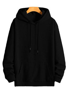 Sudaderas con capucha de lana en blanco con logotipo personalizado, sudaderas con capucha de algodón de gran tamaño para mujer, sudaderas con capucha lisas superventas - Product Image 4