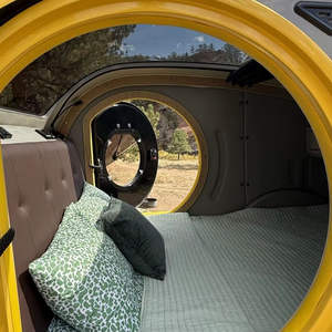 Mejor Remolque de Camping Ligero, Moderno y Expandible Tipo Mini Teardrop, Todoterreno, Familiar, con Capacidad de Carga de 300 kg, 700x400x300 mm - Product Image 4