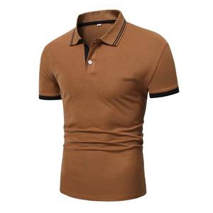 Nuevo diseño único de polo de talla grande para hombre con patrón sólido de lona de algodón 100% transpirable de secado rápido - Product Image 2